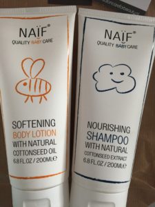 Naïf shampoo en Naïf bodylotion